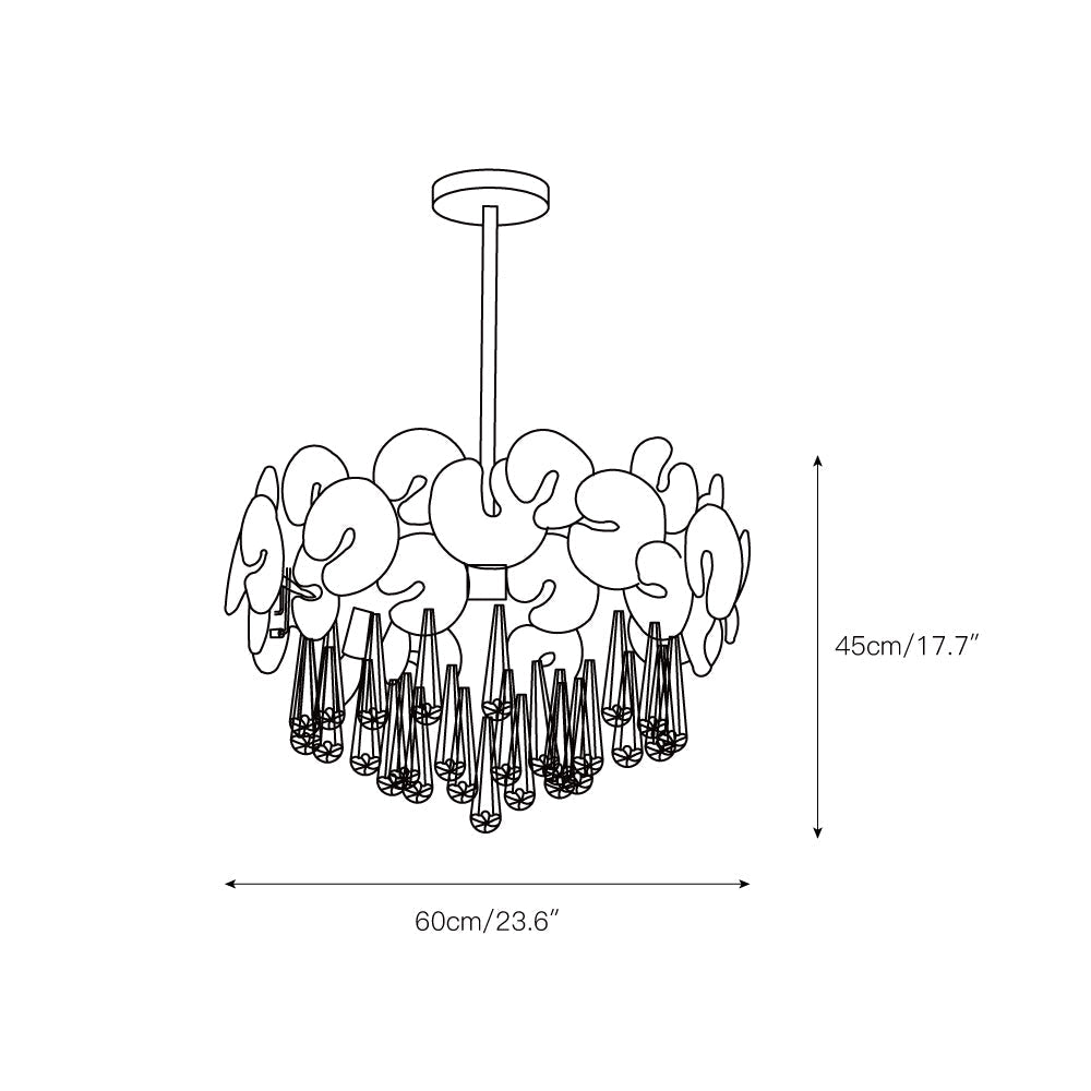 Caeluvyo Postmoderner Luxus Eleganz Kristall Kronleuchter-Letslighting
