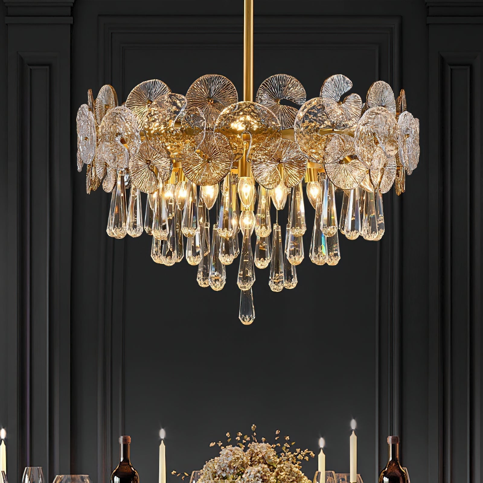 Caeluvyo Postmoderner Luxus Eleganz Kristall Kronleuchter-Letslighting