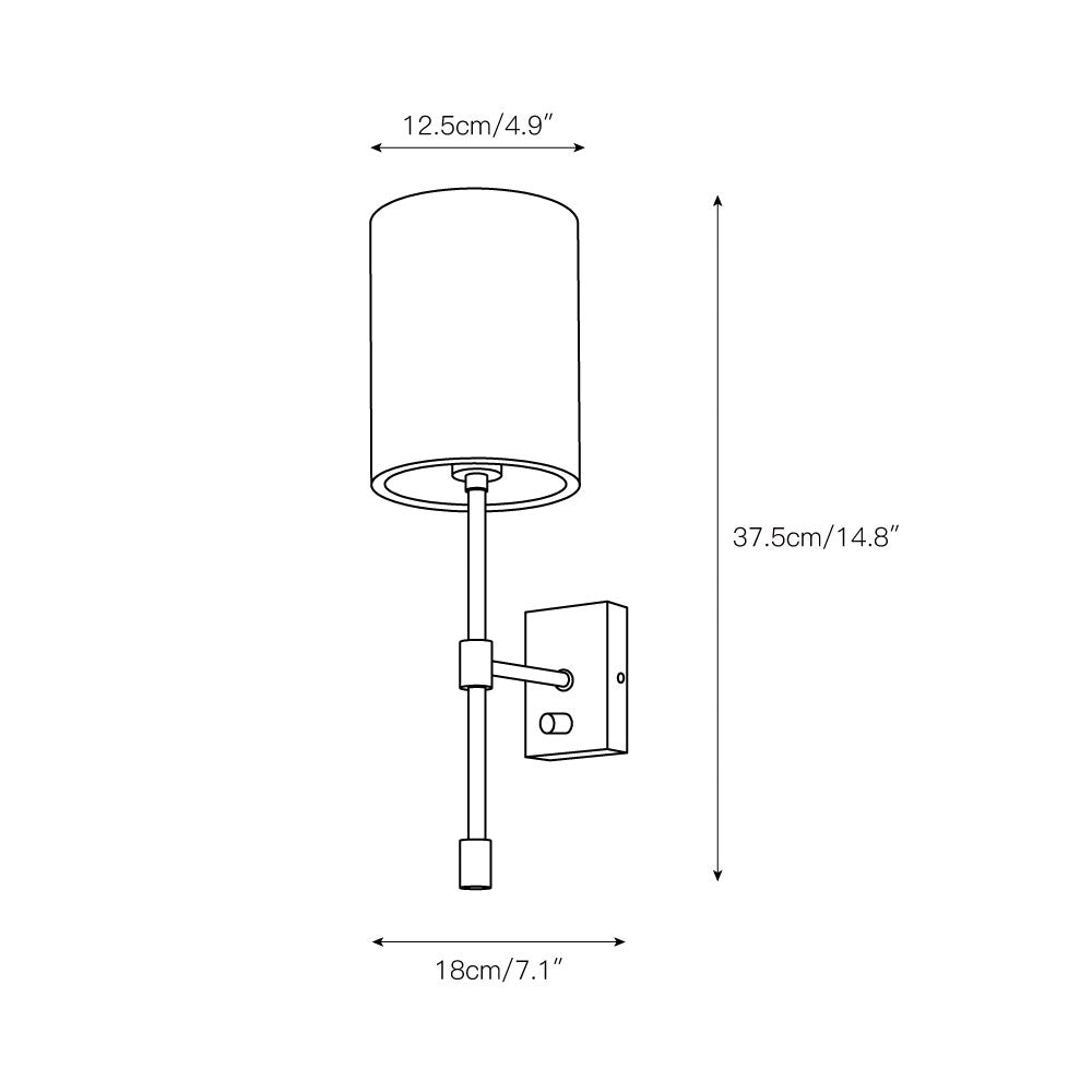 Eirikuvyo Stoff Modern Minimalistisch Wandleuchte-Letslighting