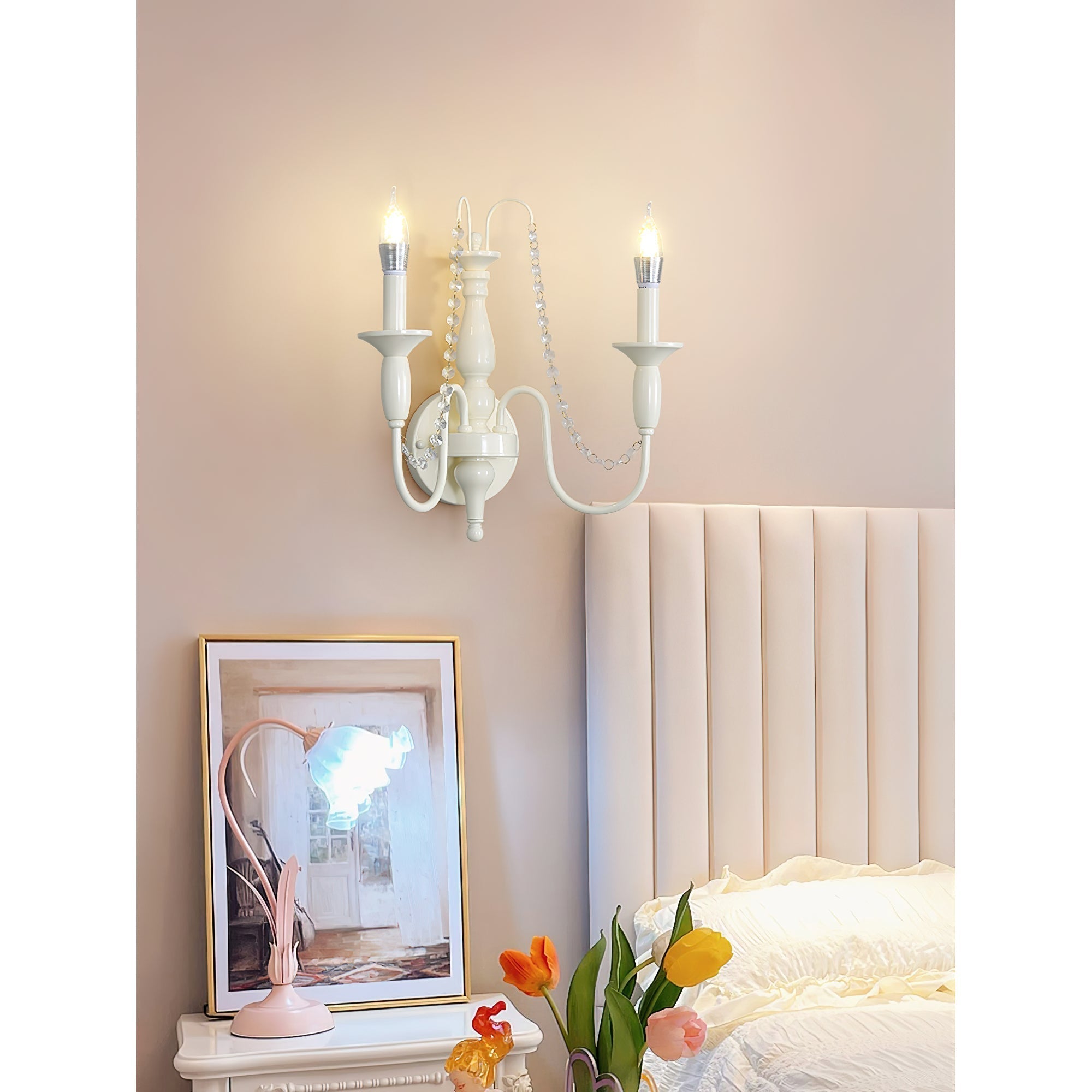 Jarnbruvys Traditionelle Kerzen-Kristall-Wandleuchte-Letslighting