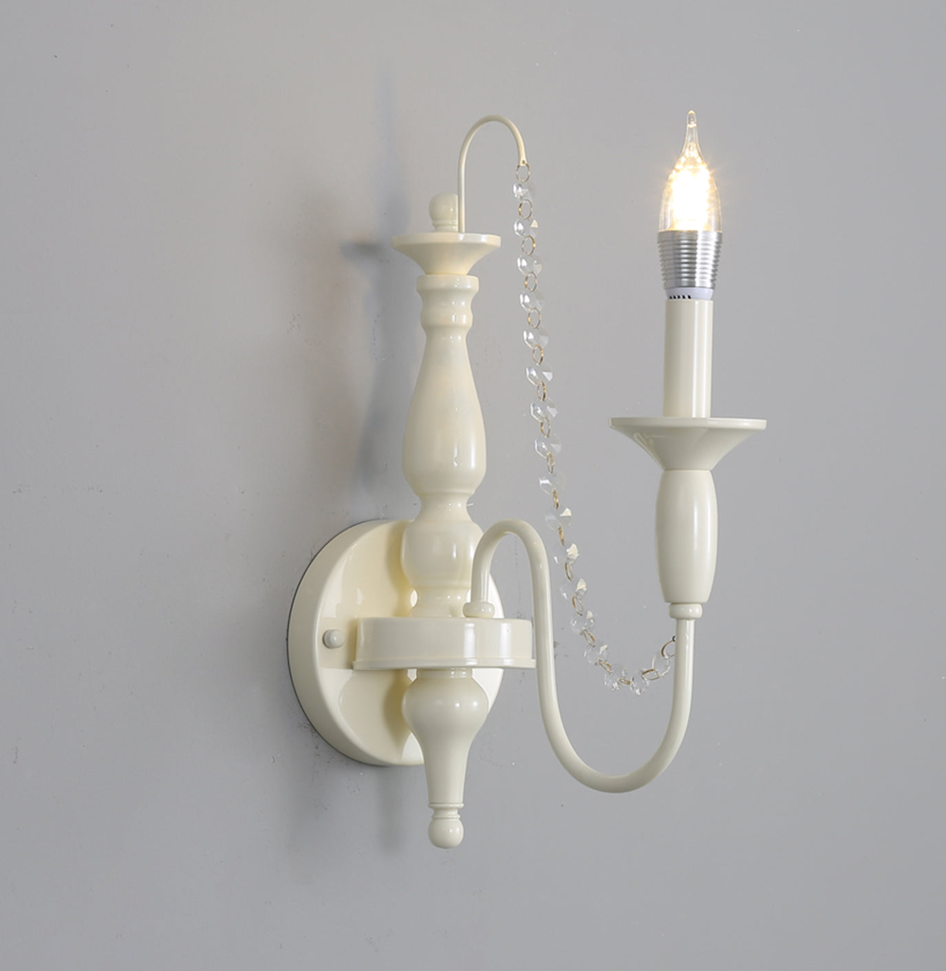 Jarnbruvys Traditionelle Kerzen-Kristall-Wandleuchte-Letslighting
