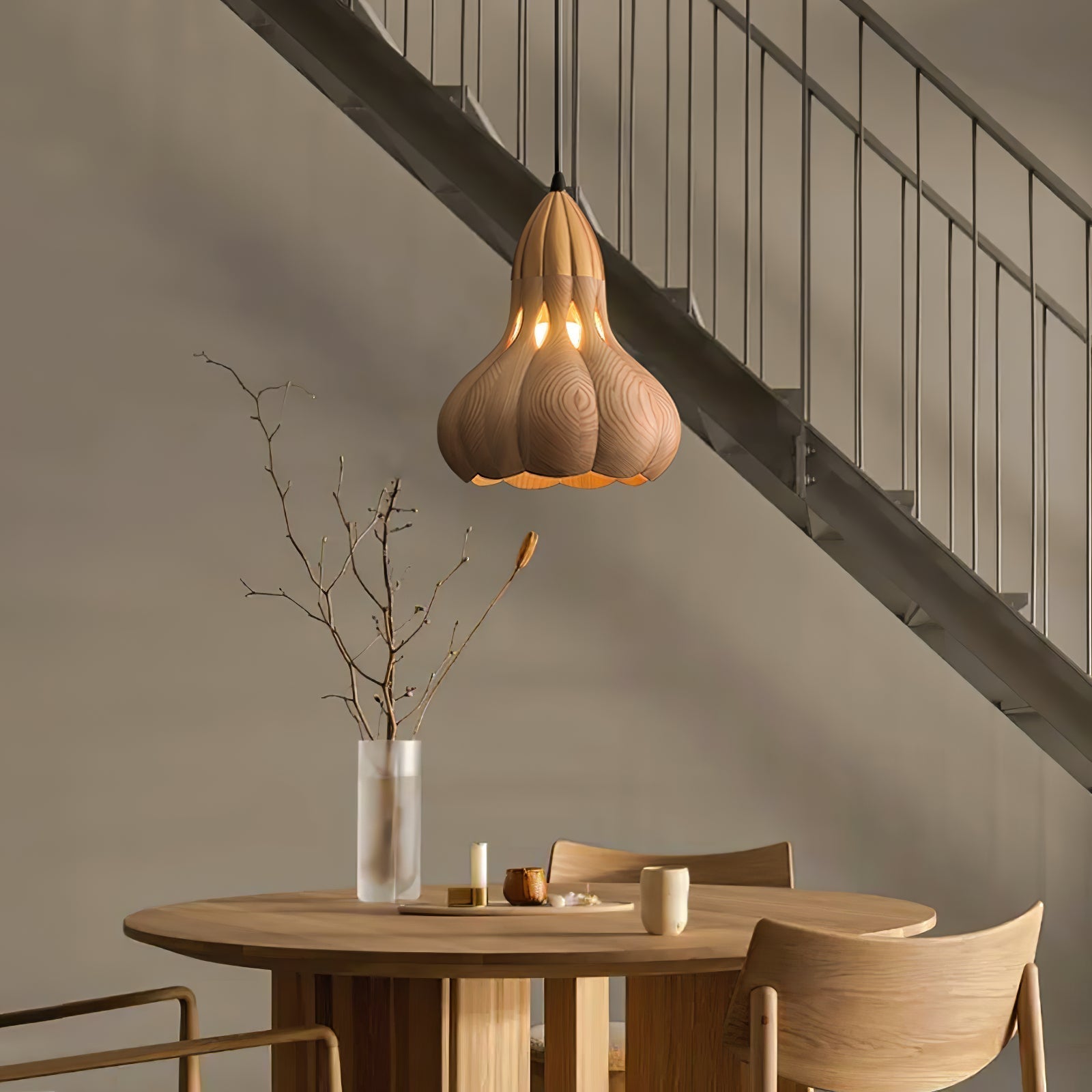 Arraeion Individuelle Kreativität Holz Pendelleuchte-Letslighting