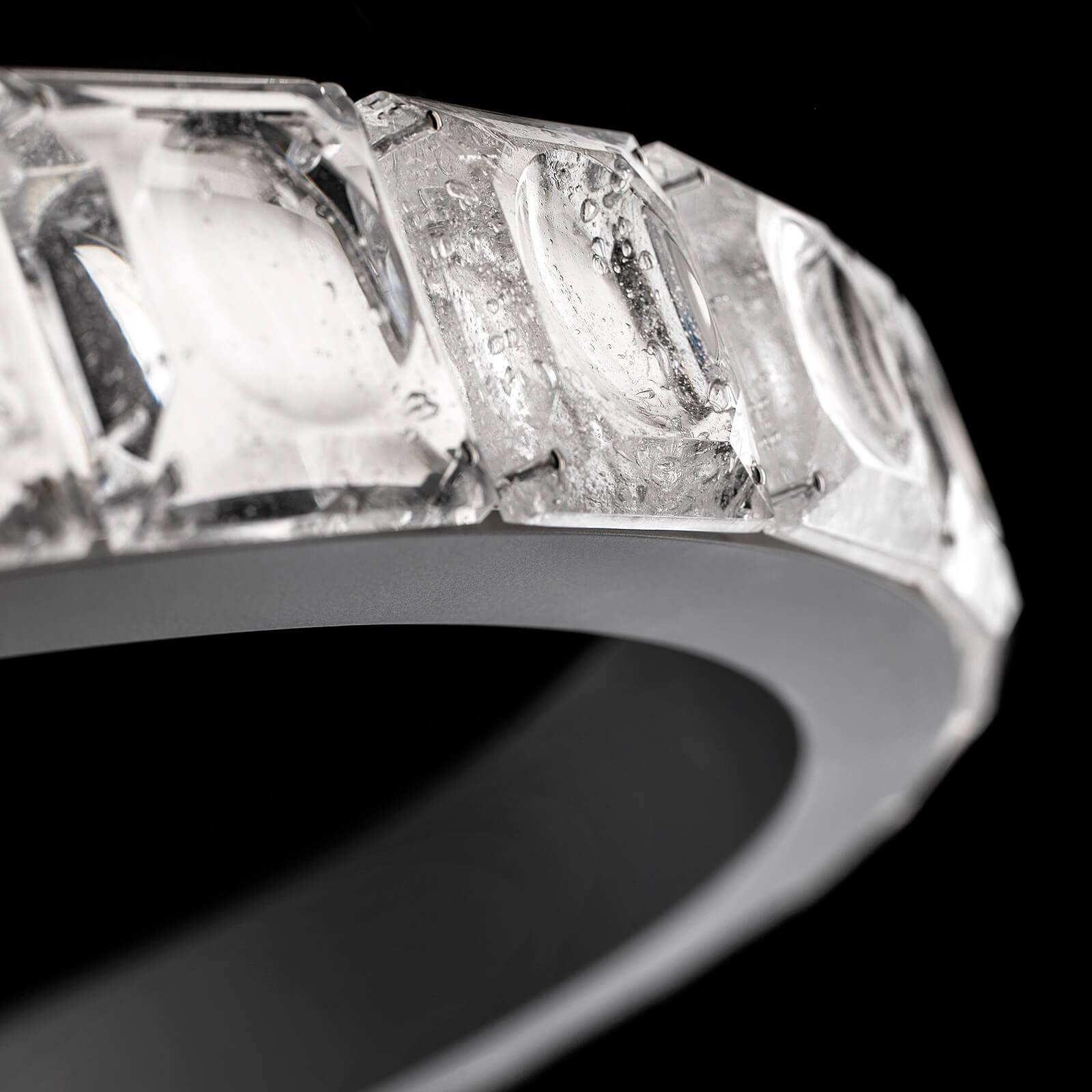 Avzorion Moderner minimalistischer Ring-Glas-Kronleuchter-Letslighting