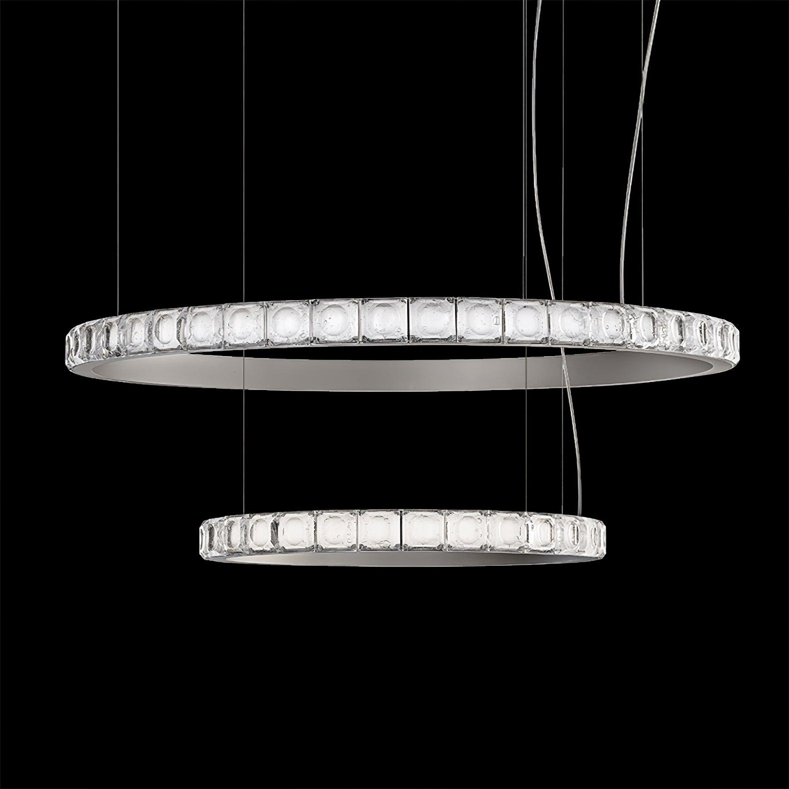Avzorion Moderner minimalistischer Ring-Glas-Kronleuchter-Letslighting