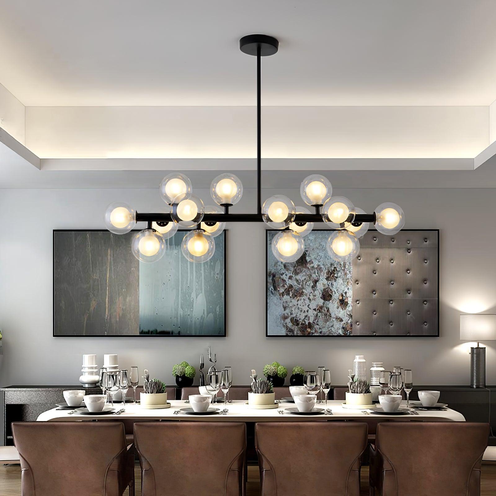 Lustra Kronleuchter Glas Minimalistisch-Letslighting