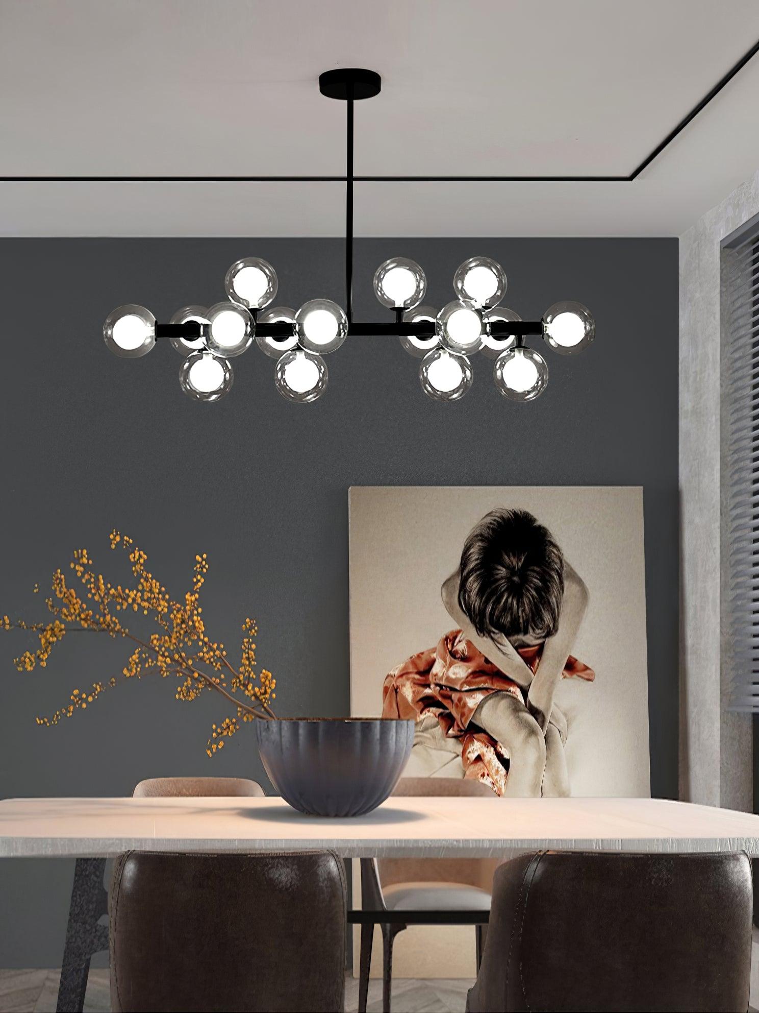 Lustra Kronleuchter Glas Minimalistisch-Letslighting