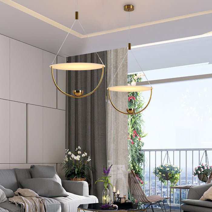 Vecaros Moderne Minimalistische Scheiben-Pendelleuchte-Letslighting