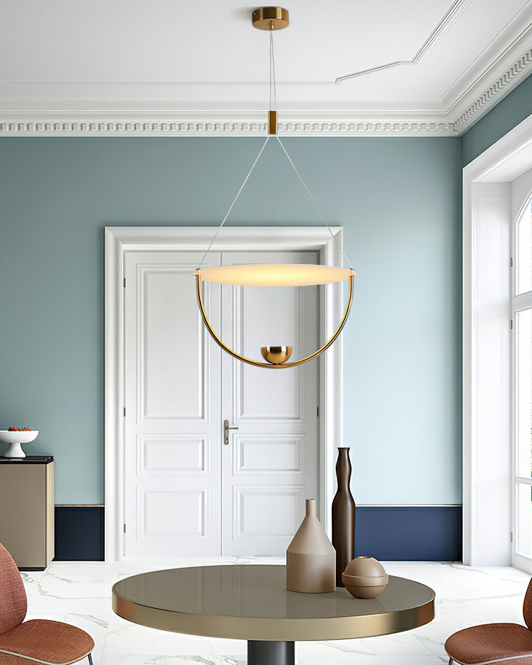 Vecaros Moderne Minimalistische Scheiben-Pendelleuchte-Letslighting