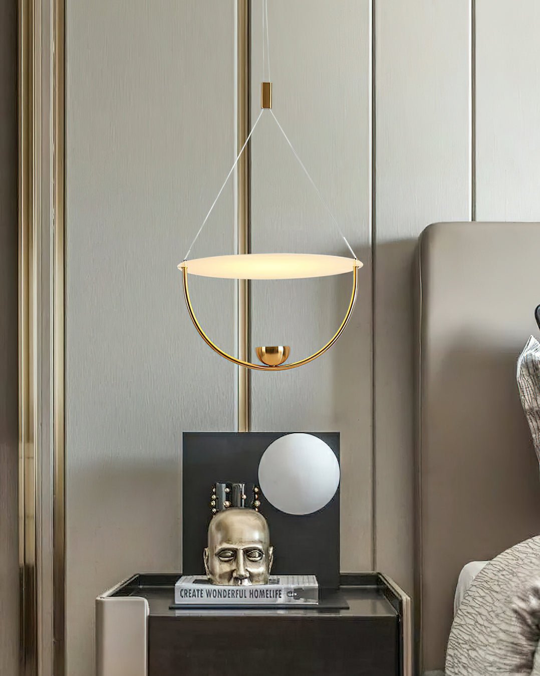 Vecaros Moderne Minimalistische Scheiben-Pendelleuchte-Letslighting