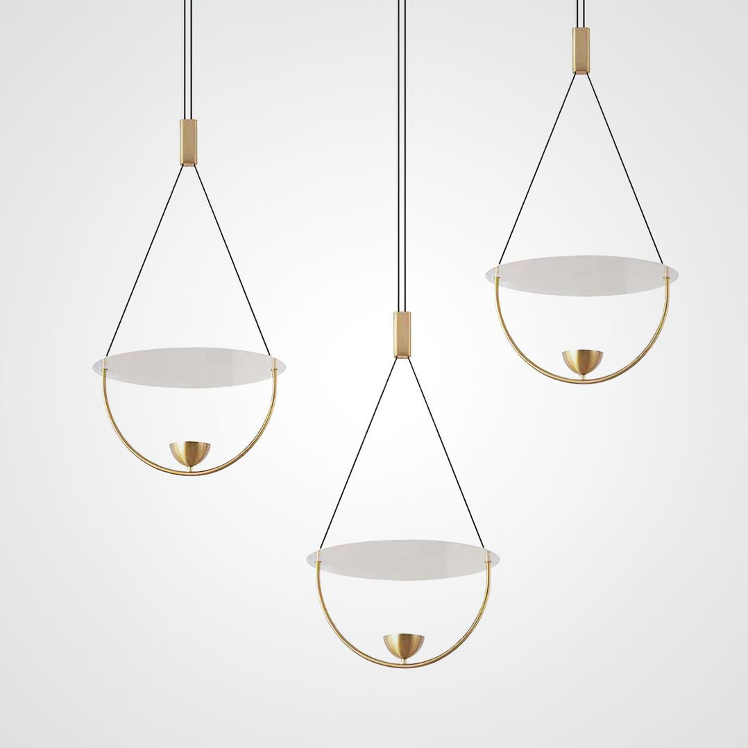 Vecaros Moderne Minimalistische Scheiben-Pendelleuchte-Letslighting