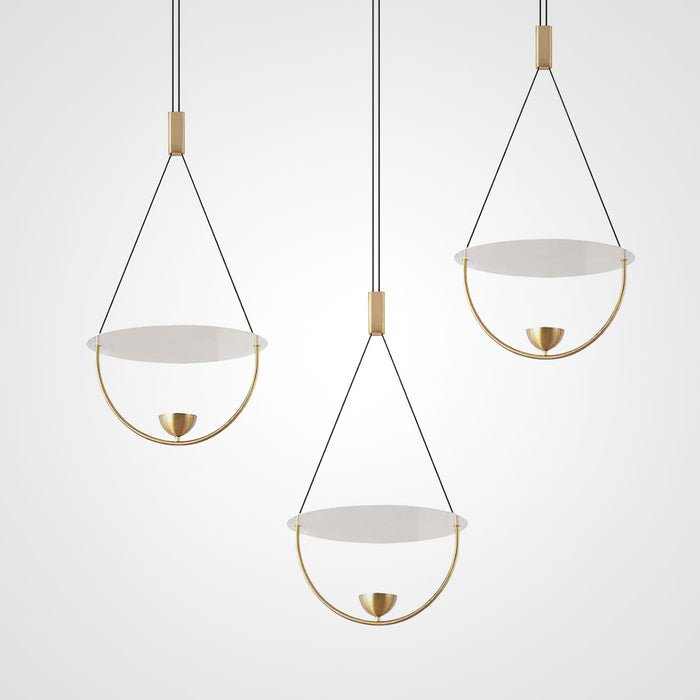 Vecaros Moderne Minimalistische Scheiben-Pendelleuchte-Letslighting