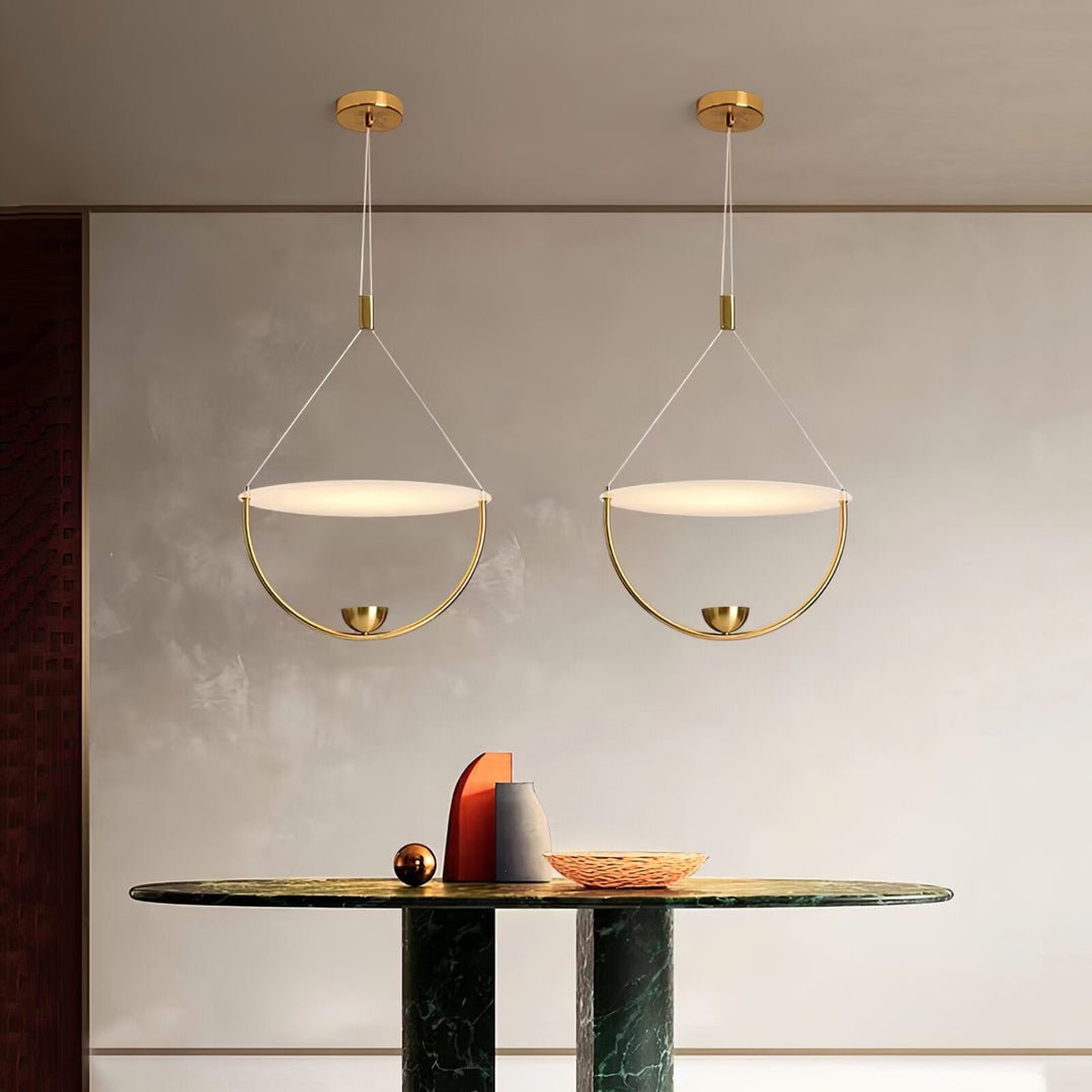 Vecaros Moderne Minimalistische Scheiben-Pendelleuchte-Letslighting