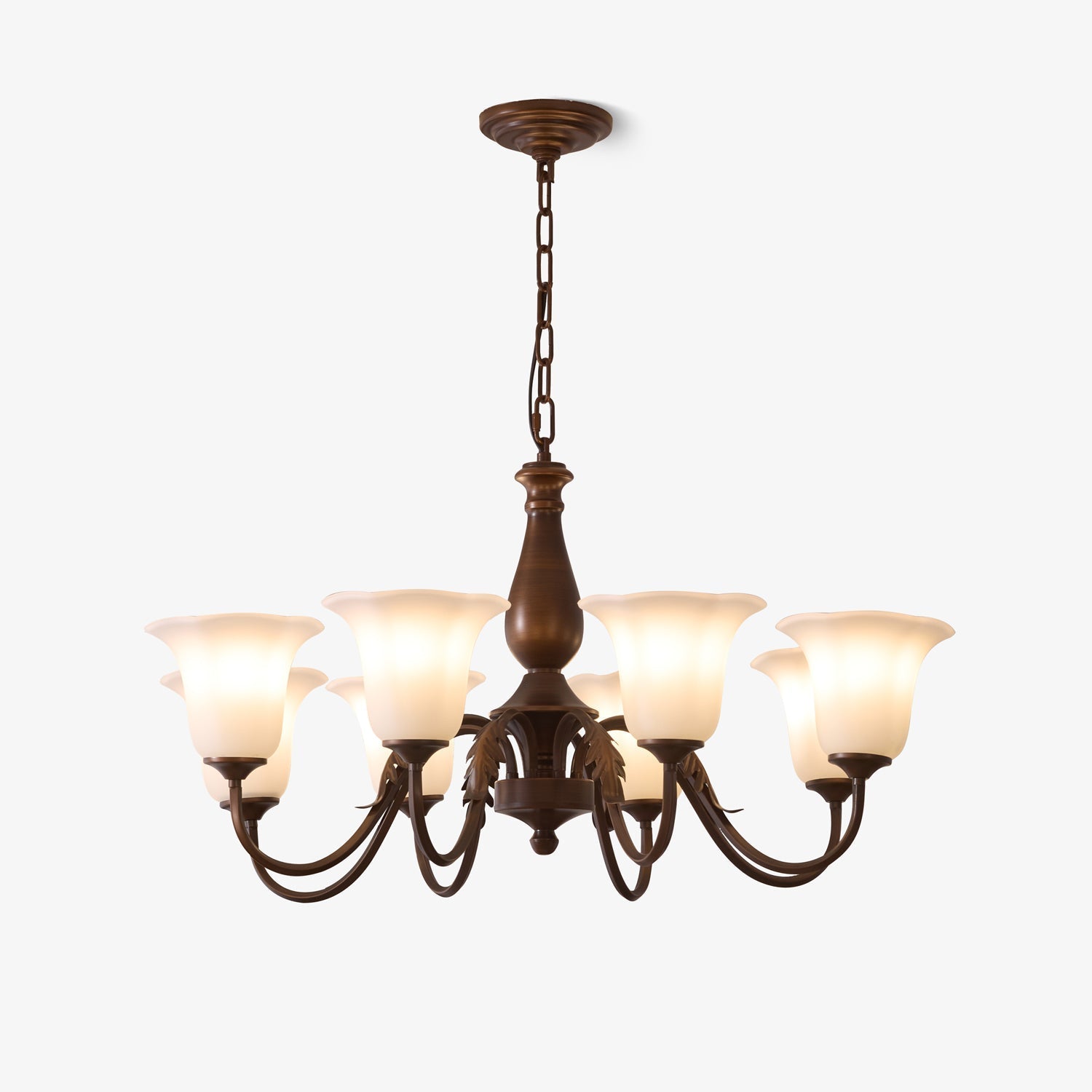 Uveleth Traditioneller Eleganter Glaskronleuchter-Letslighting