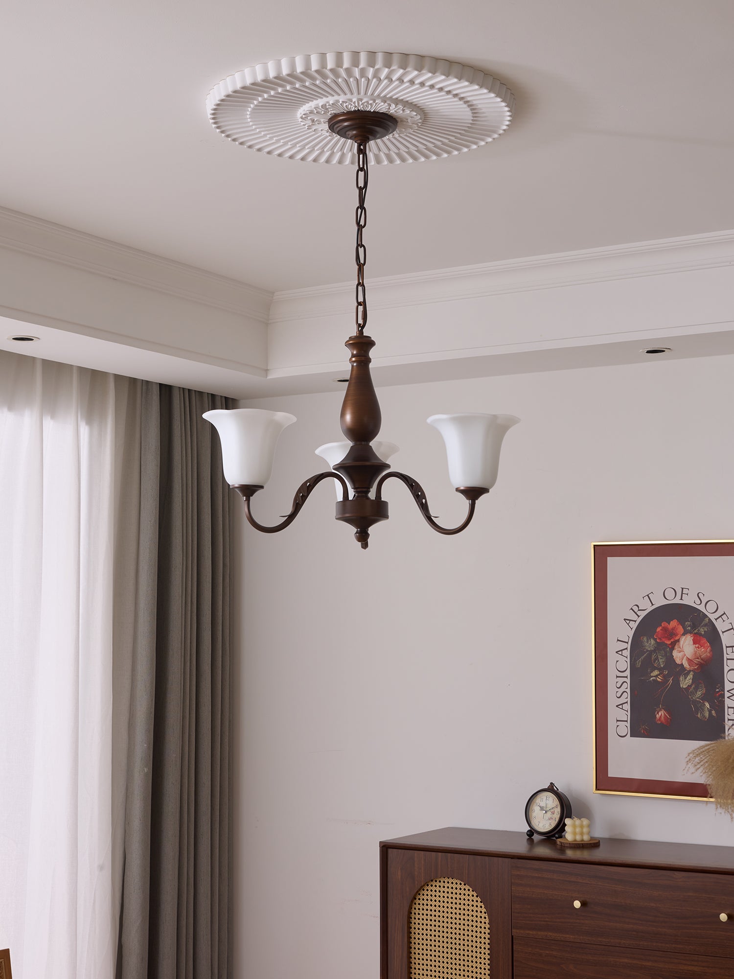 Uveleth Traditioneller Eleganter Glaskronleuchter-Letslighting