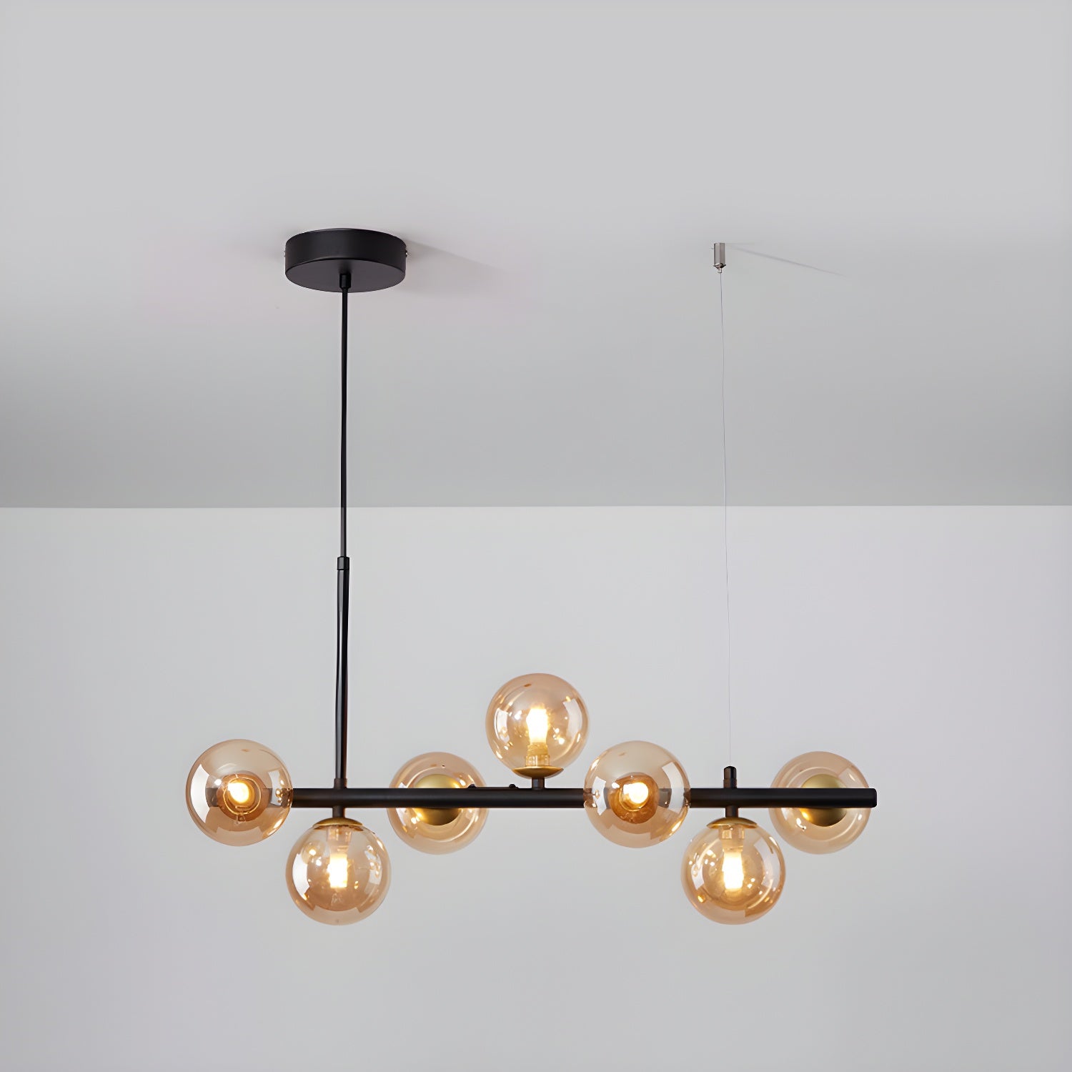 Lustra Kronleuchter Glas Kugel Gold 12-Licht-Letslighting