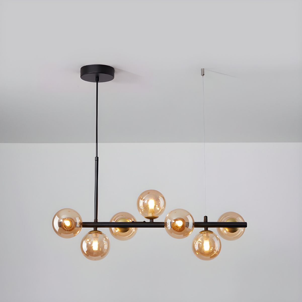 Lustra Kronleuchter Glas Kugel Gold 12-Licht-Letslighting