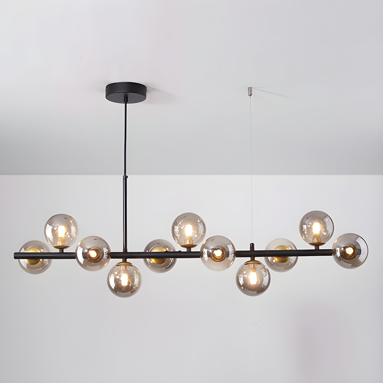 Lustra Kronleuchter Glas Kugel Gold 12-Licht-Letslighting