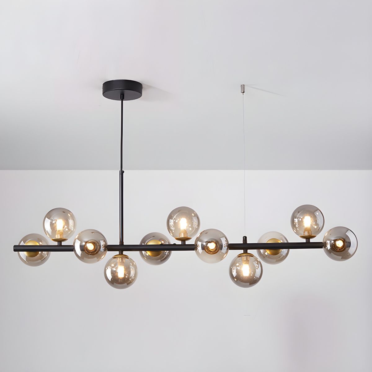 Lustra Kronleuchter Glas Kugel Gold 12-Licht-Letslighting