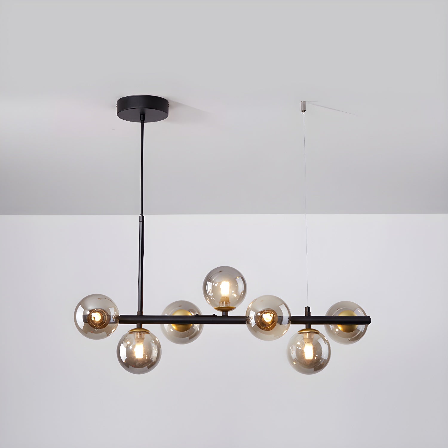 Lustra Kronleuchter Glas Kugel Gold 12-Licht-Letslighting