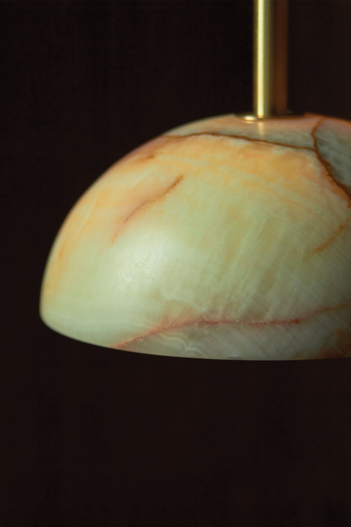 Aurelia Elegance Messing Glas Hängeleuchte-Letslighting