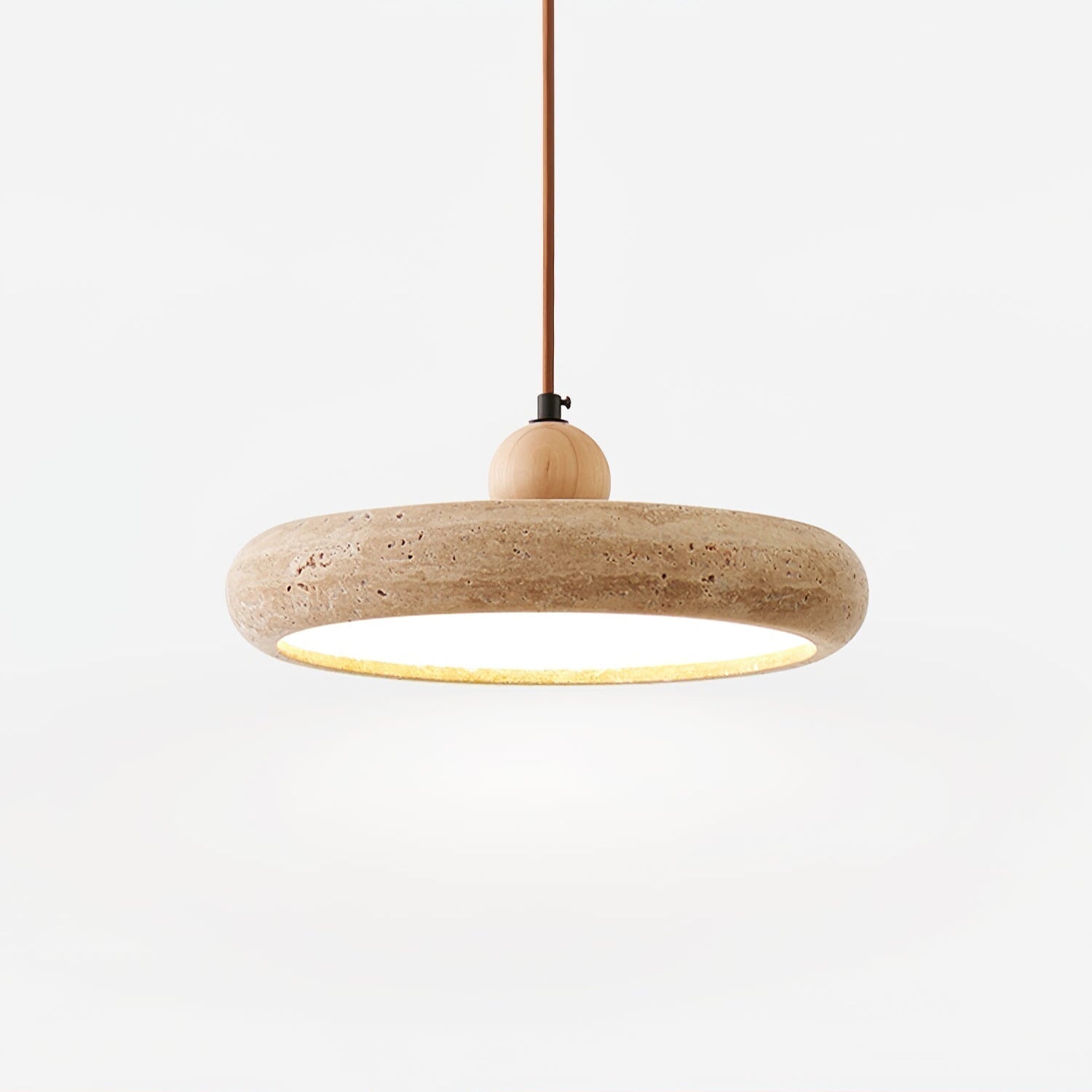 Zesolor Minimalist Travertine Pendant Light - Neutralighting