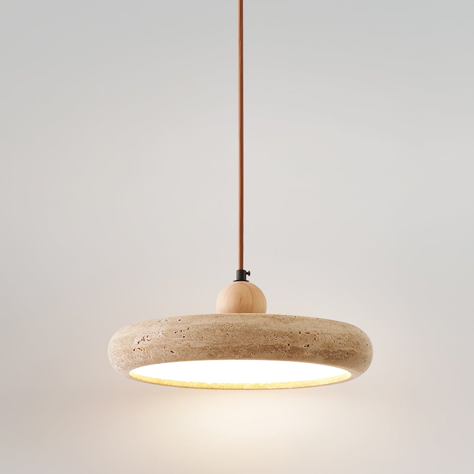 Zesolor Minimalist Travertine Pendant Light - Neutralighting