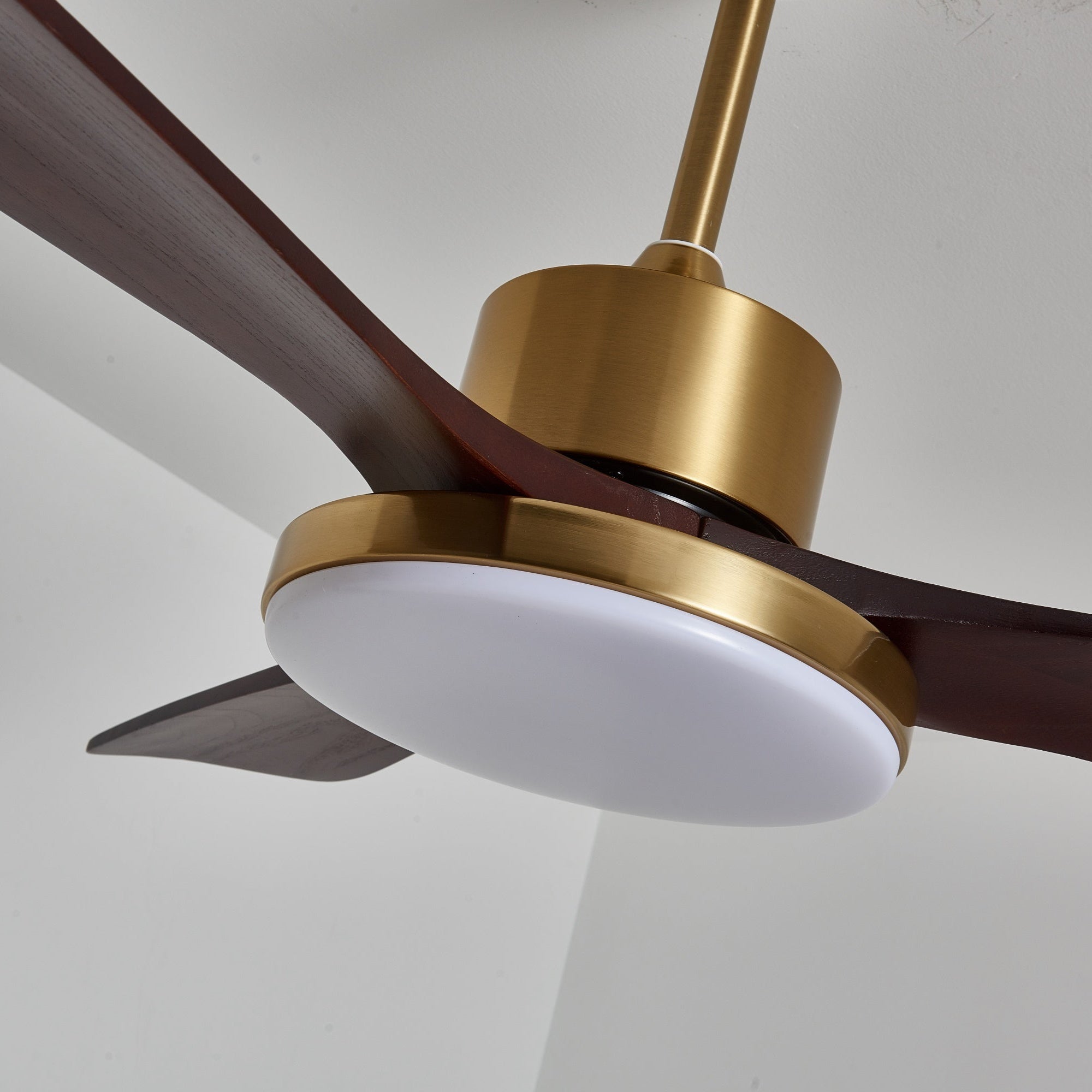 Xen Deckenventilator mit Licht und weißem Acrylschirm