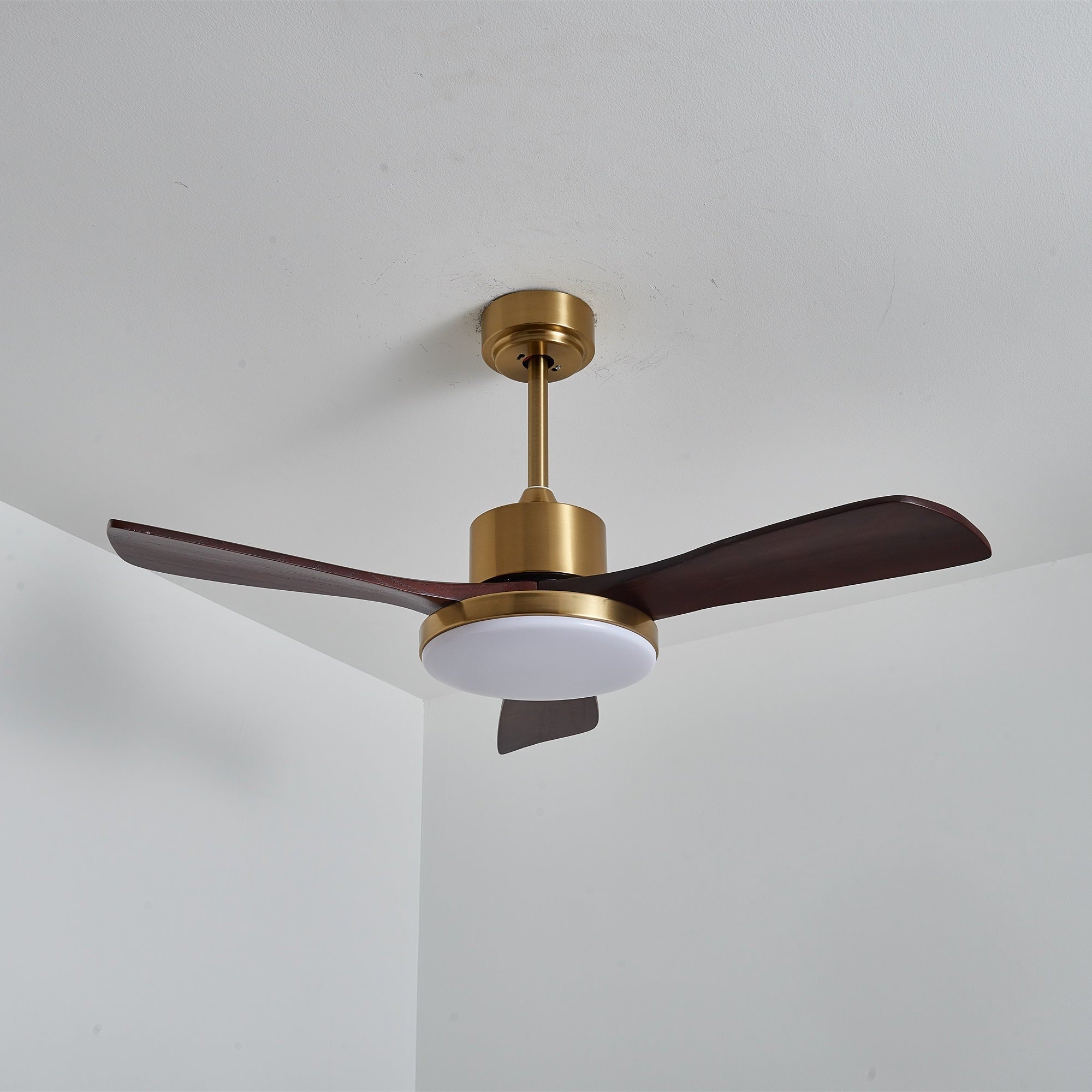 Xen Moderner Deckenventilator mit Holz und Licht