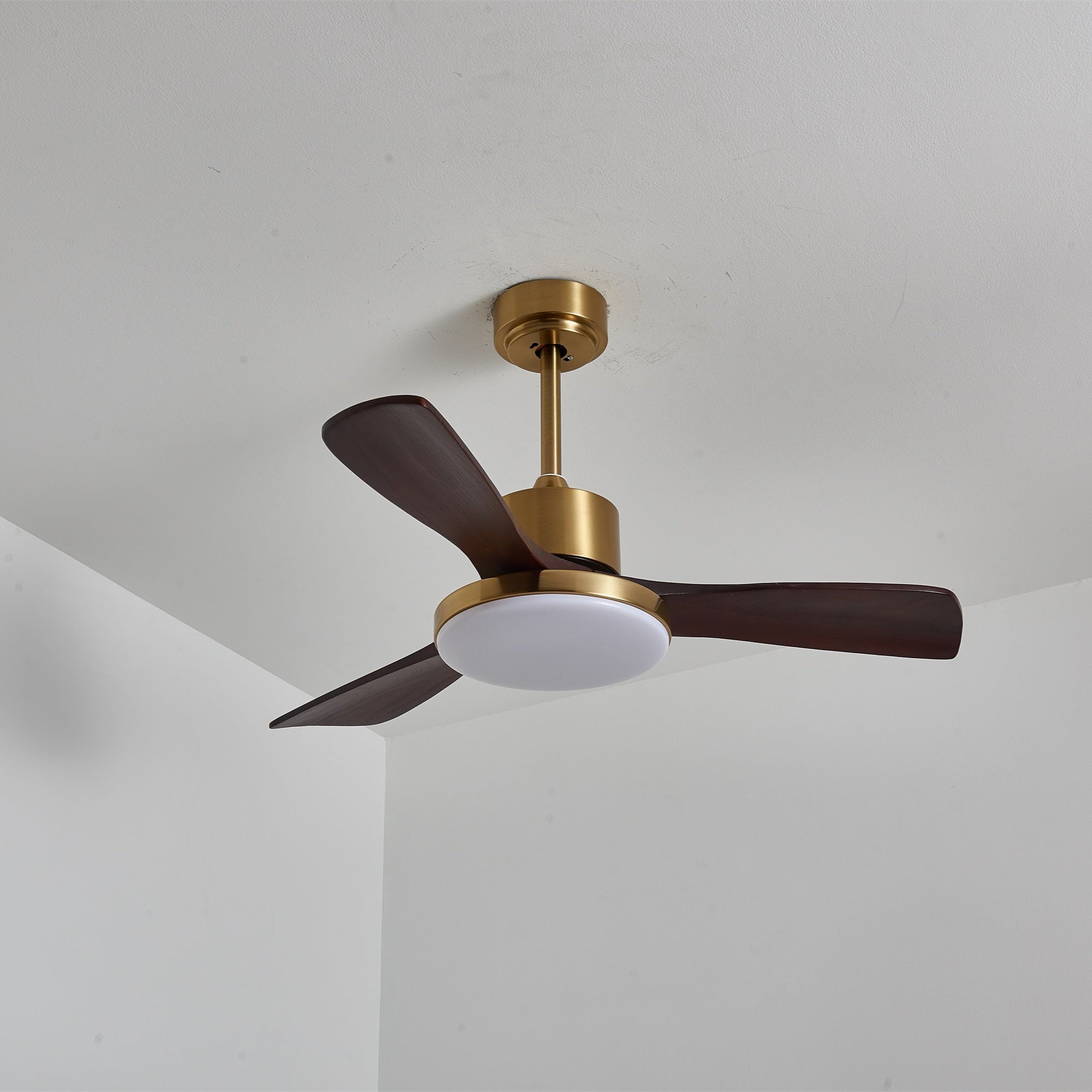Xen Moderner Deckenventilator mit Holz und Licht