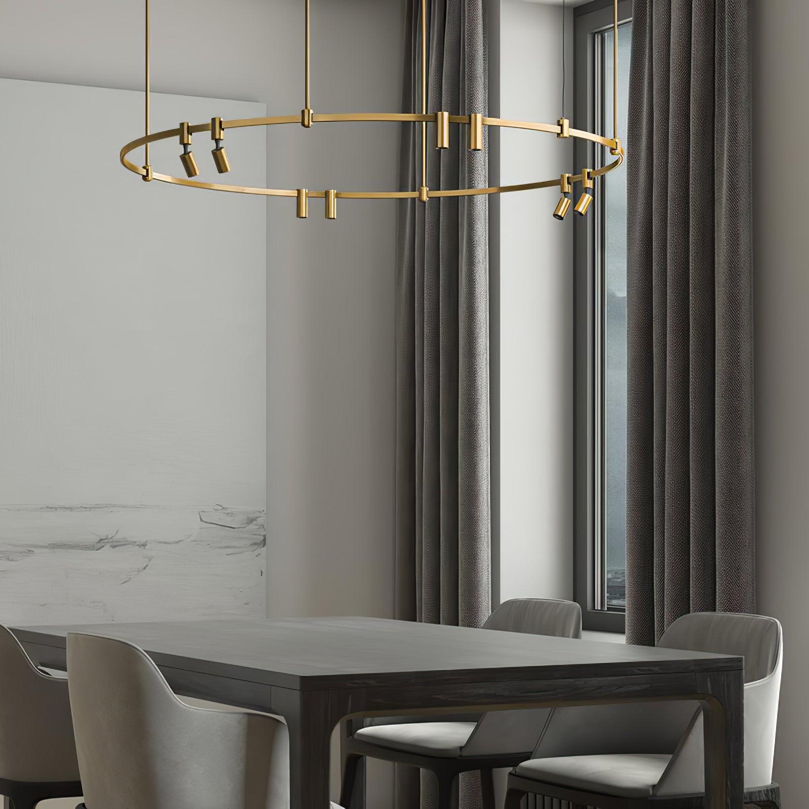 Ivrinir Ringförmige Messing-Pendelleuchte-Letslighting
