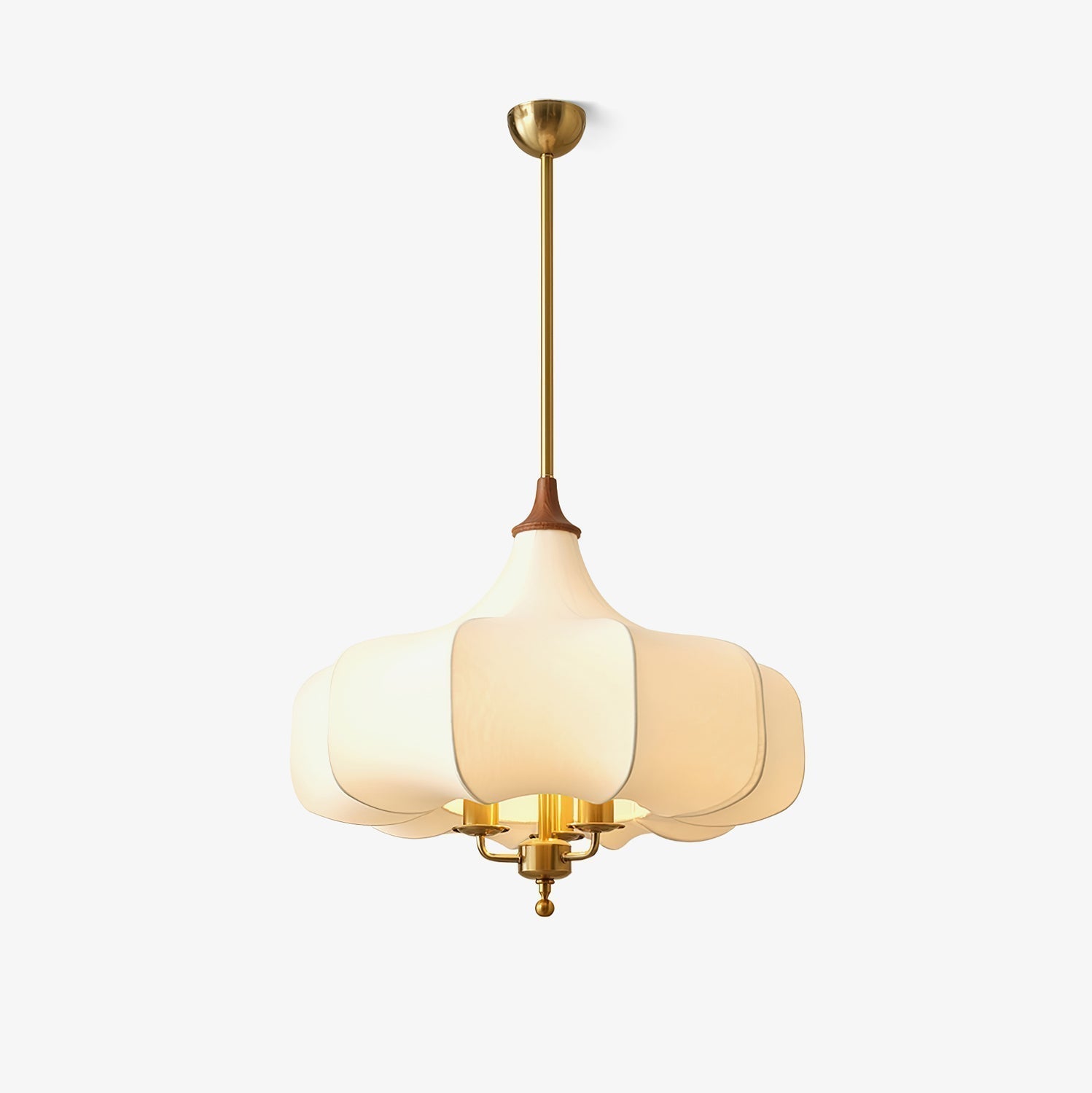 Fioren Stoff & Holz Pendelleuchte-Letslighting