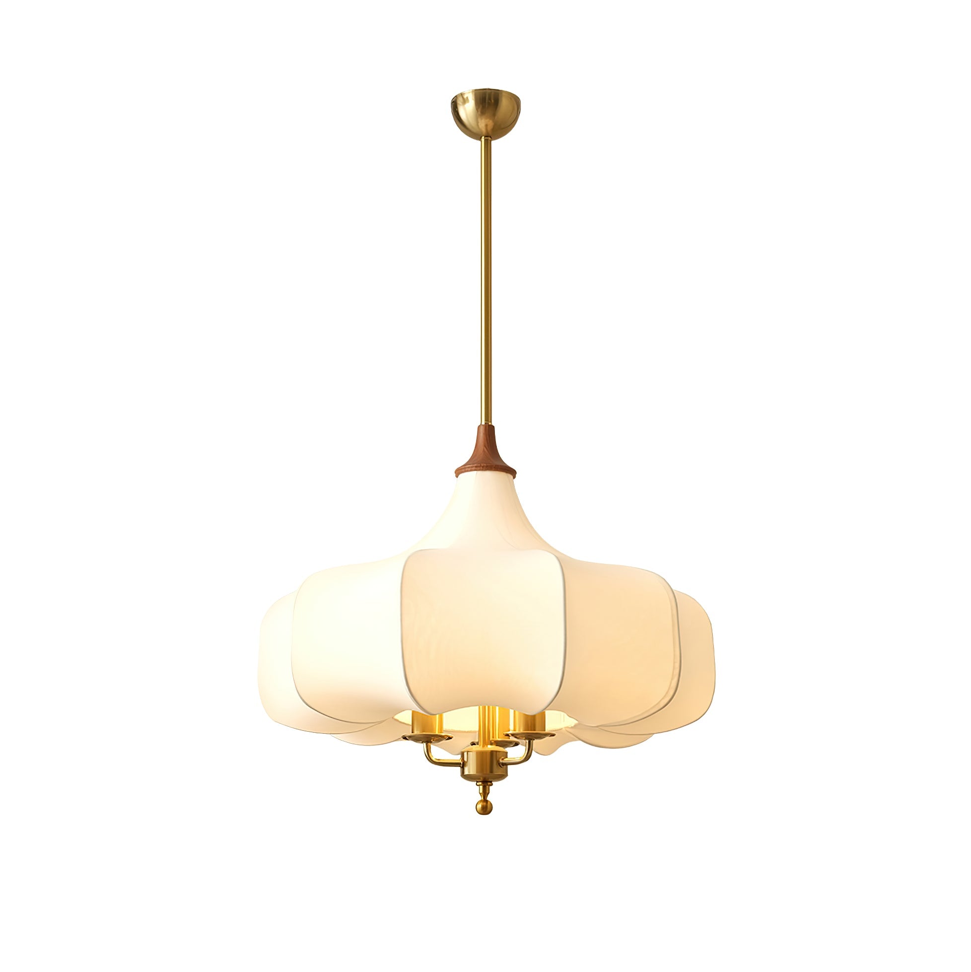 Fioren Stoff & Holz Pendelleuchte-Letslighting