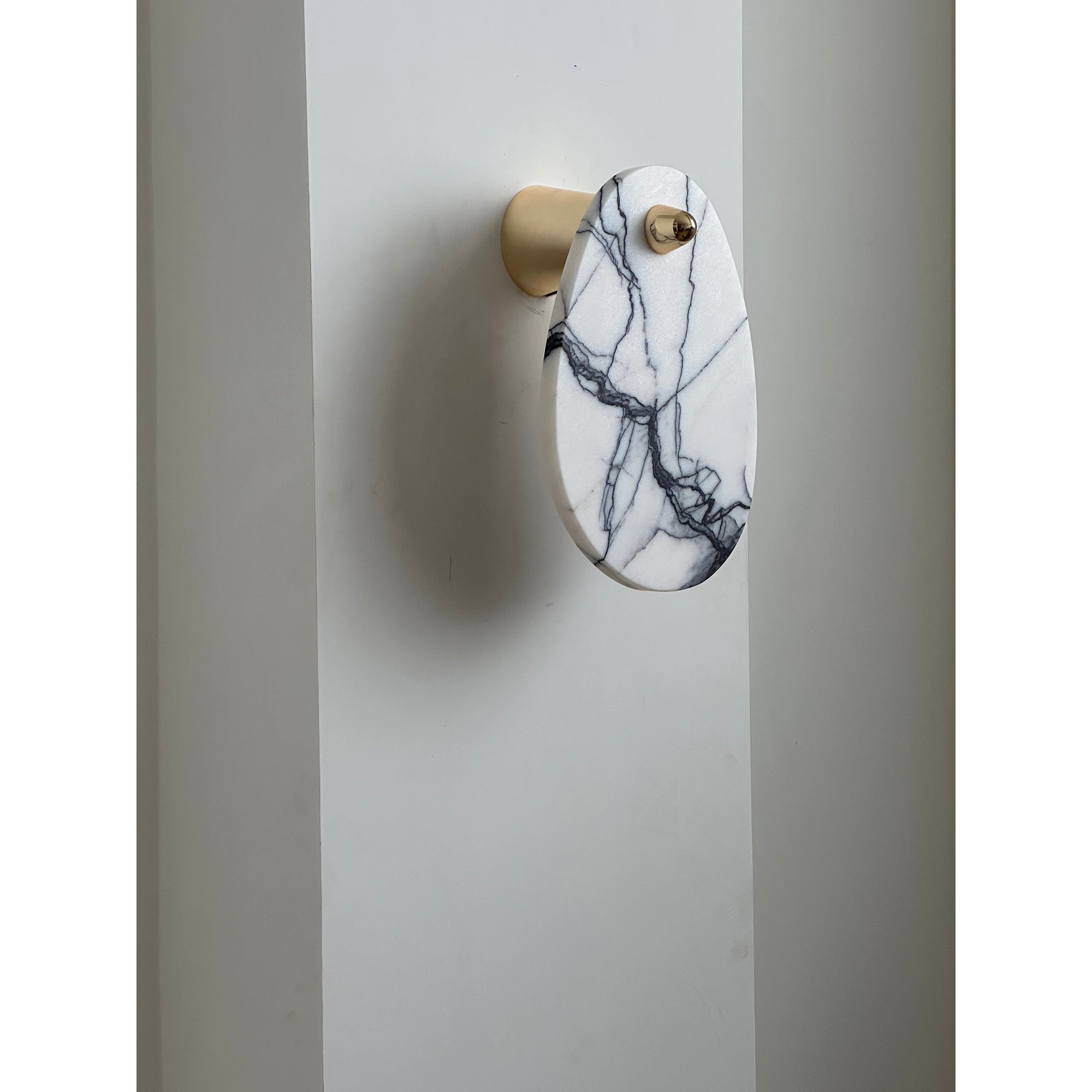 Norduvys Modern Luxurious Metal Marble Wall Lamp - Letslighting