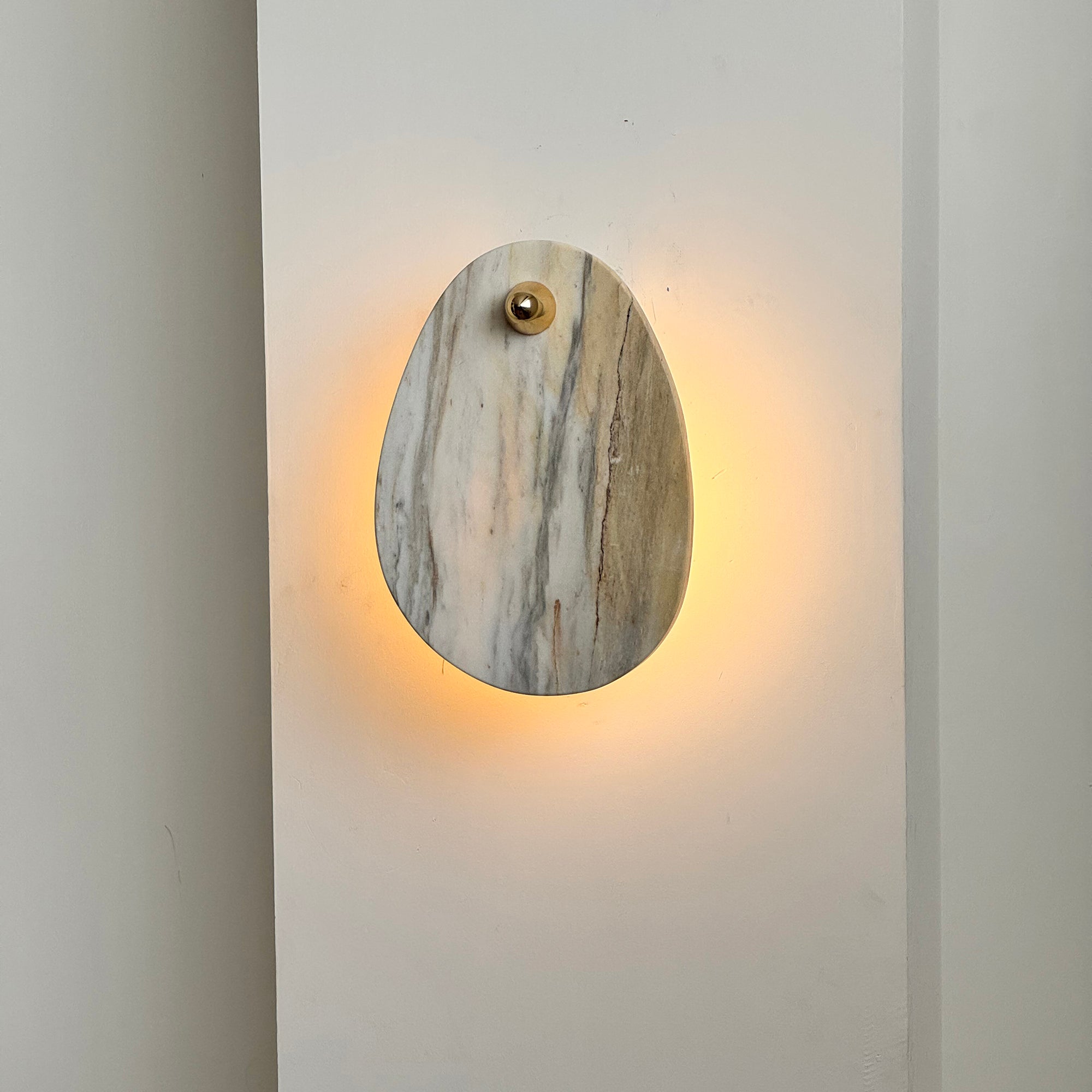 Norduvys Modern Luxurious Metal Marble Wall Lamp - Letslighting