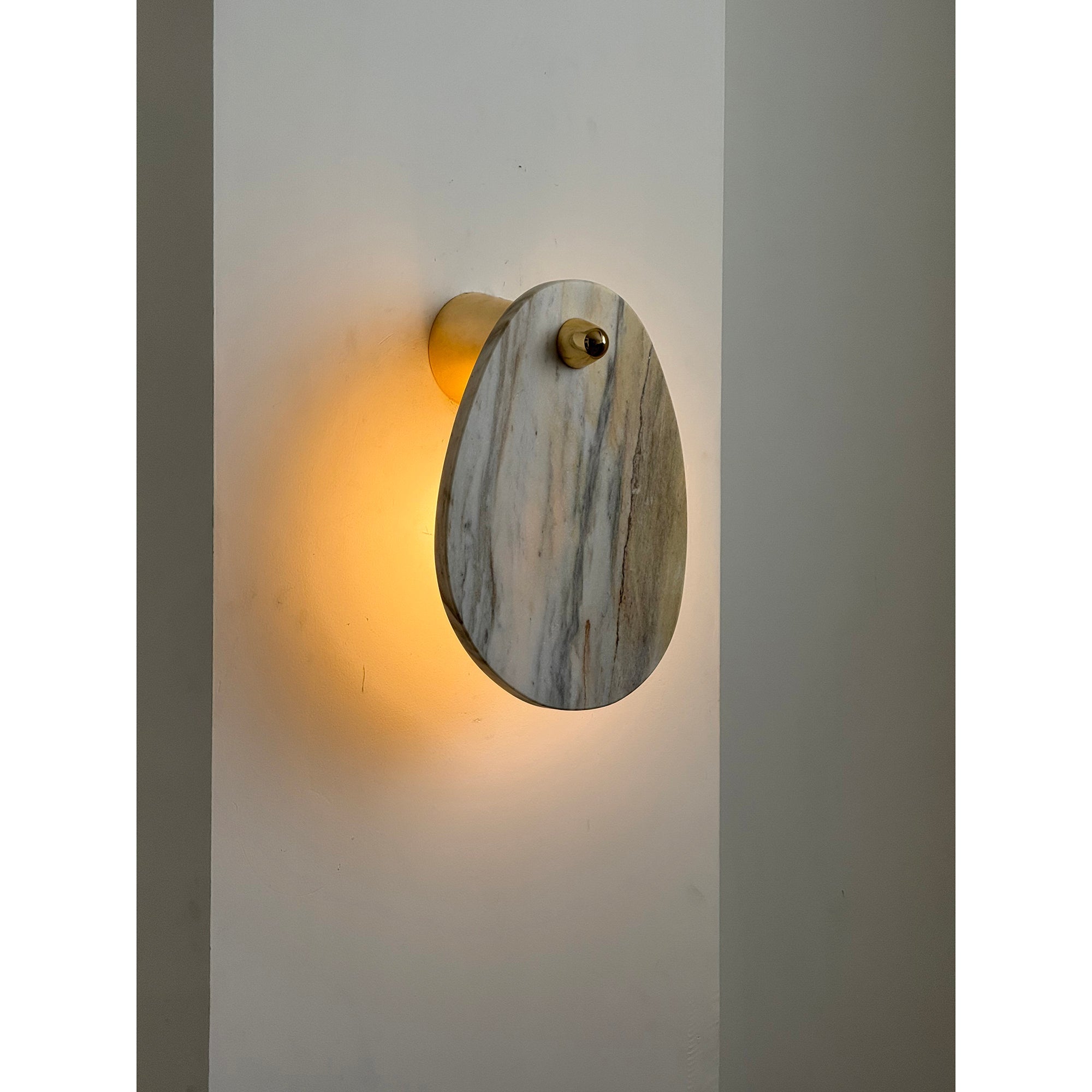 Norduvys Modern Luxurious Metal Marble Wall Lamp - Letslighting