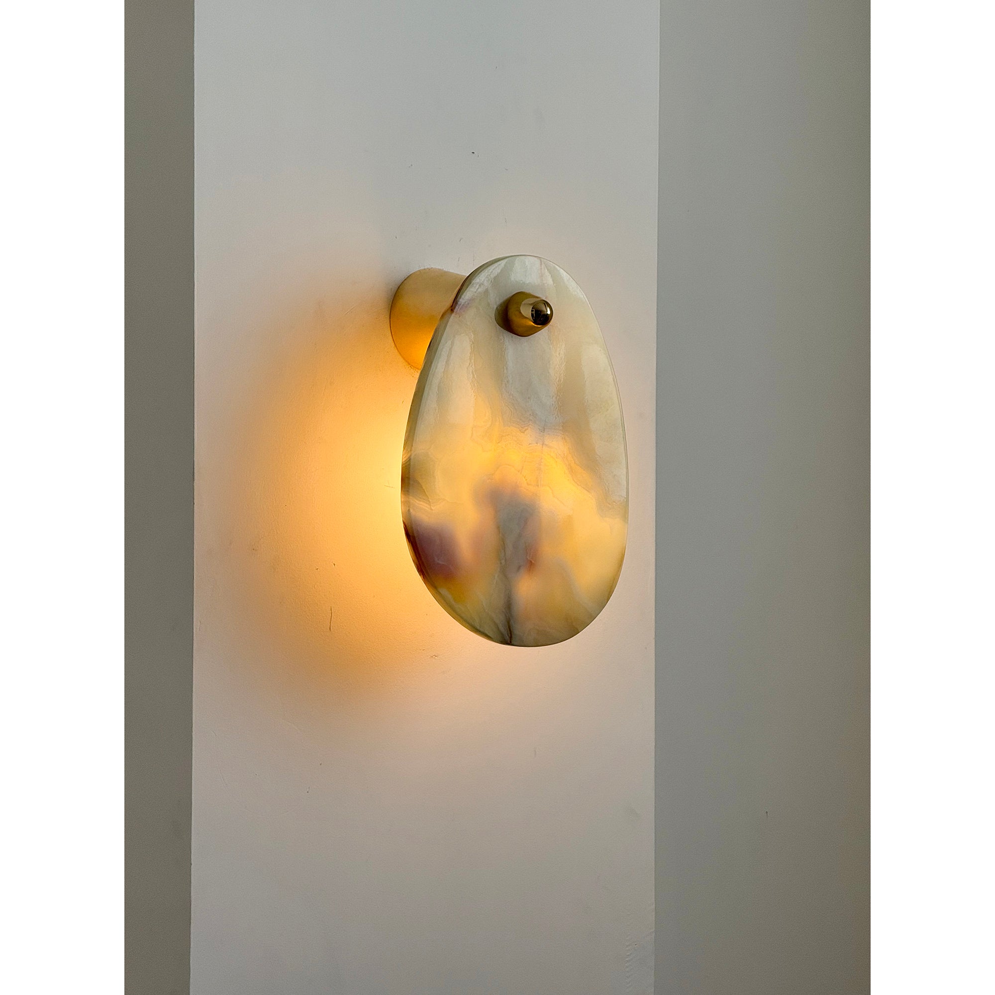 Norduvys Modern Luxurious Metal Marble Wall Lamp - Letslighting