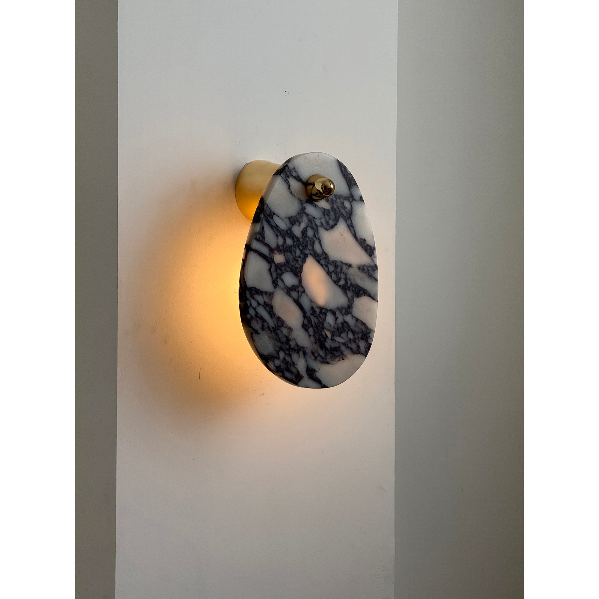 Norduvys Modern Luxurious Metal Marble Wall Lamp - Letslighting