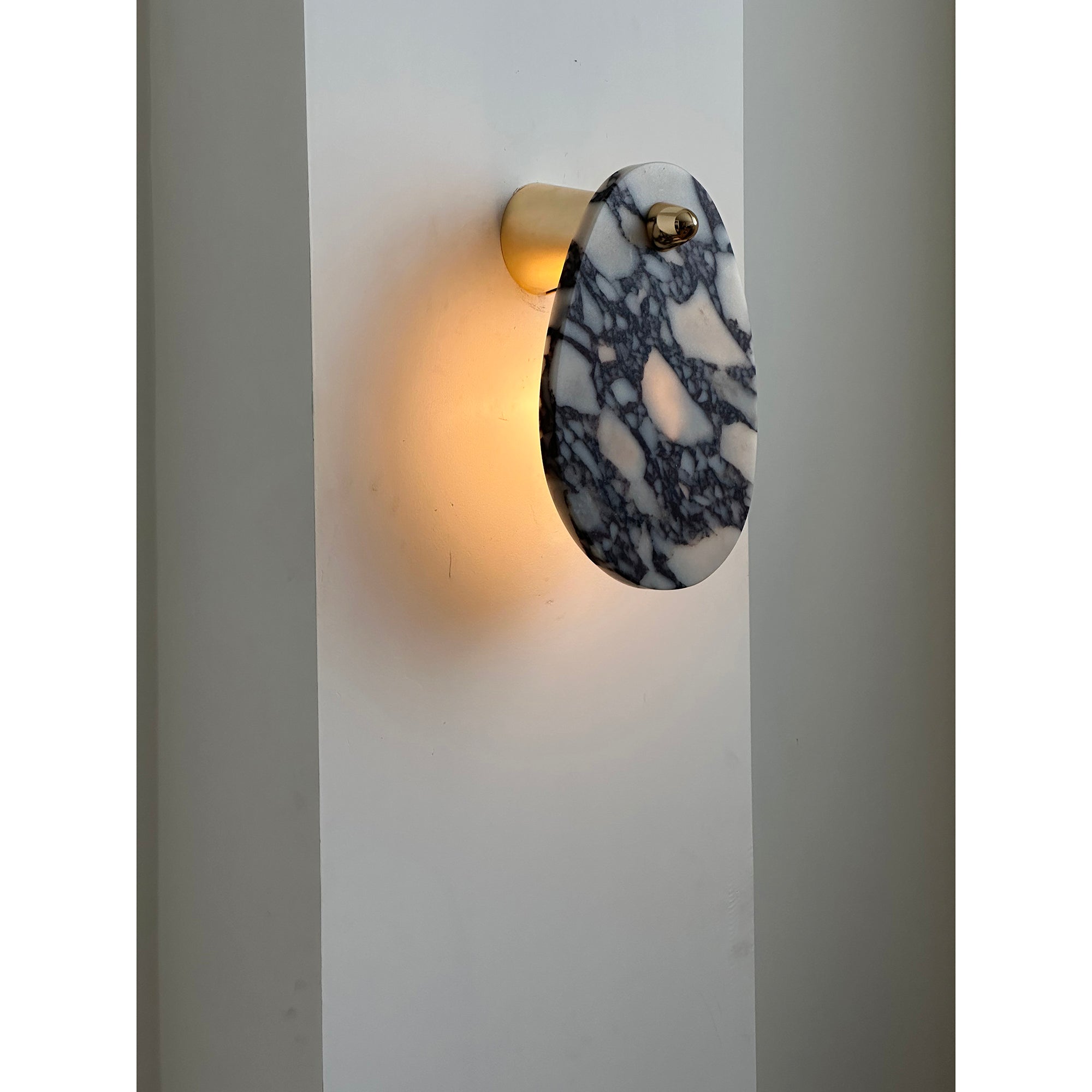 Norduvys Modern Luxurious Metal Marble Wall Lamp - Letslighting