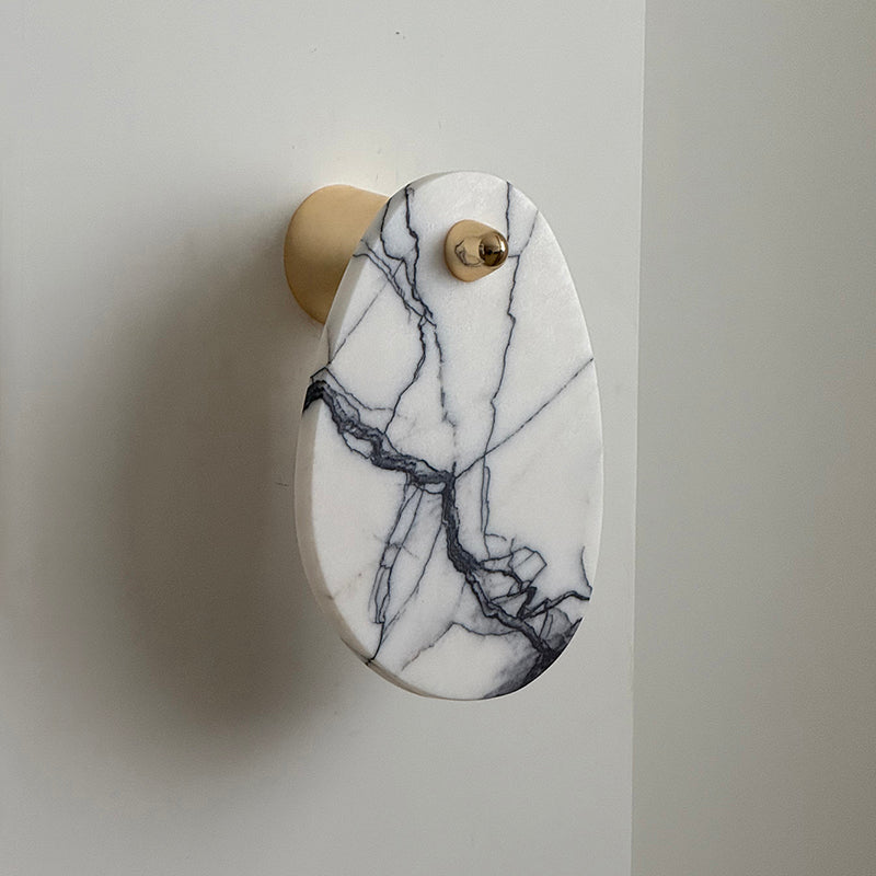 Norduvys Modern Luxurious Metal Marble Wall Lamp - Letslighting