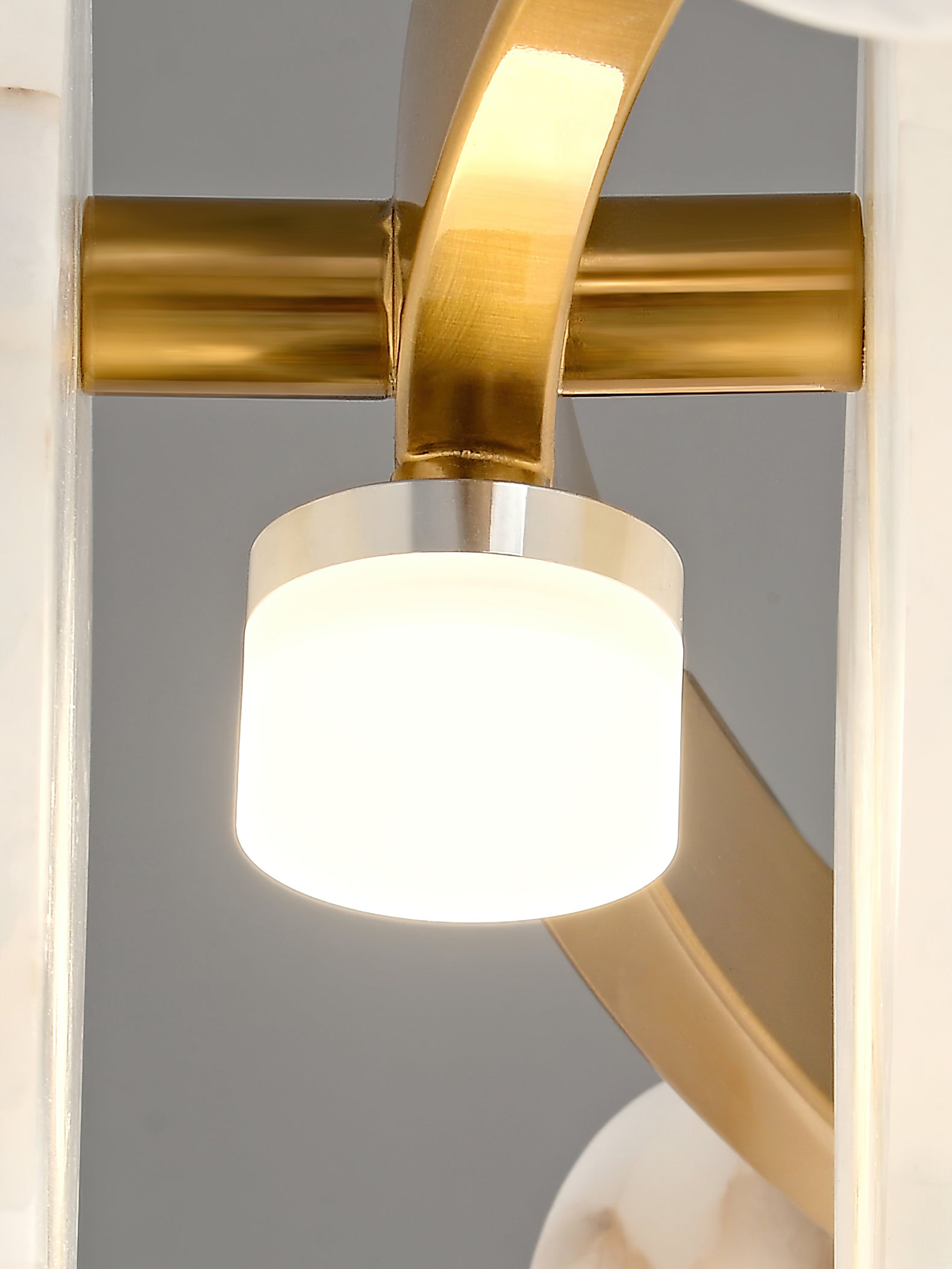 Ostruvys Postmodern Luxury Brass Alabaster Chandelier - Letslighting