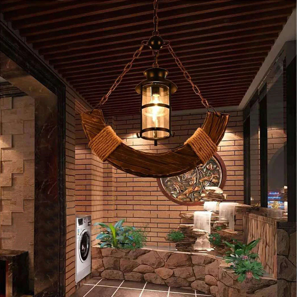 Epoch Designer LED Pendelleuchte Esszimmer/Wohnzimmer Metall/Holz