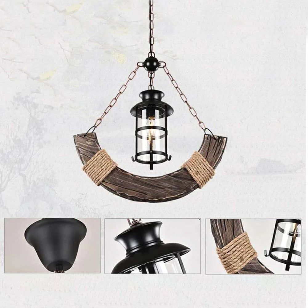 Epoch Designer LED Pendelleuchte Esszimmer/Wohnzimmer Metall/Holz