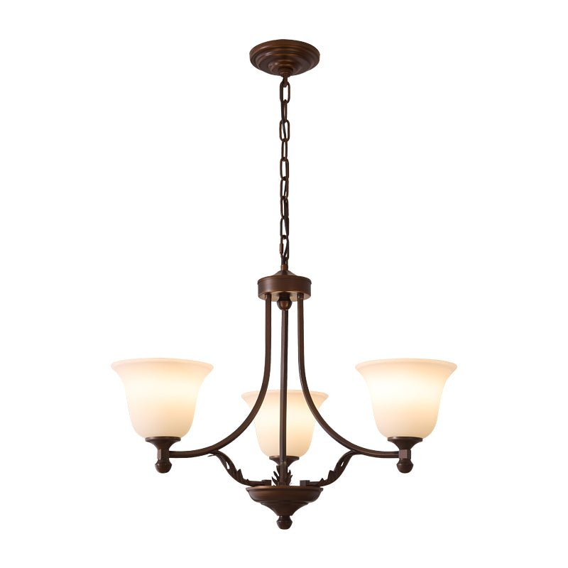 Elorira Traditioneller Eleganter Kronleuchter aus Bloom-Glas-Letslighting