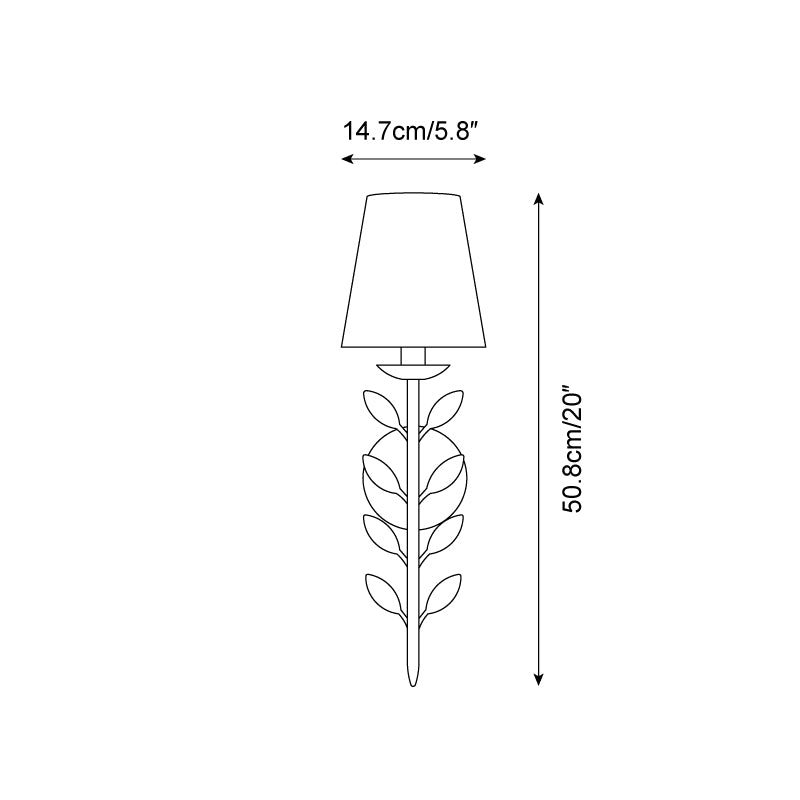 Evoque Wandleuchte mit Goldblatt-Letslighting