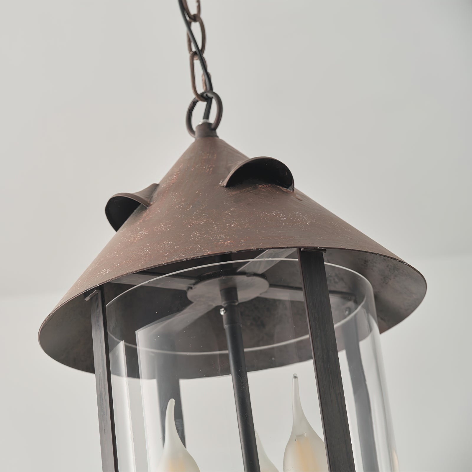 Tinduvyh Vintage Industrial Glas Laterne Pendelleuchte-Letslighting