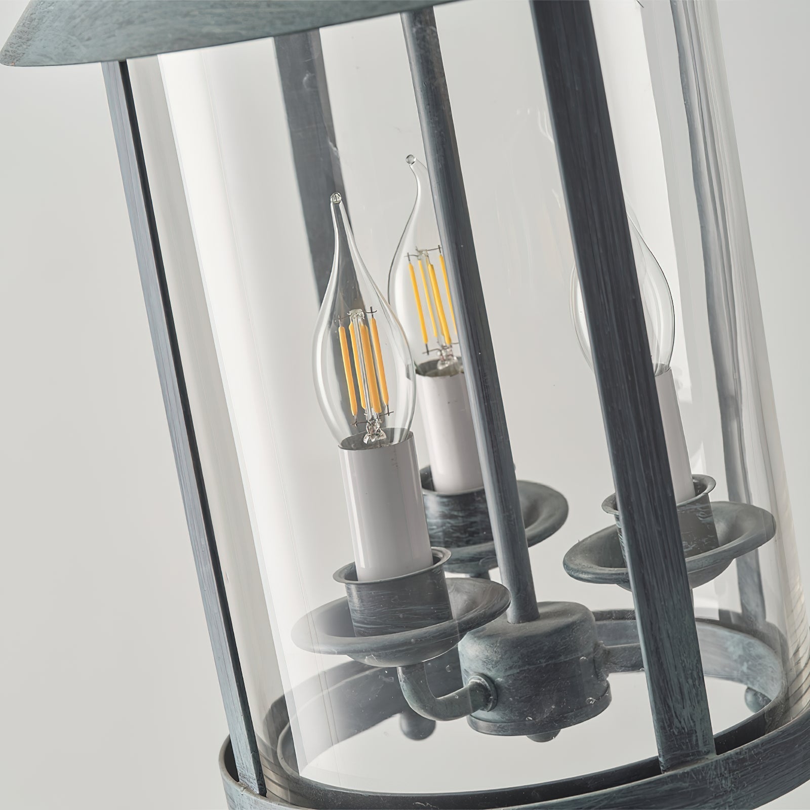 Tinduvyh Vintage Industrial Glas Laterne Pendelleuchte-Letslighting