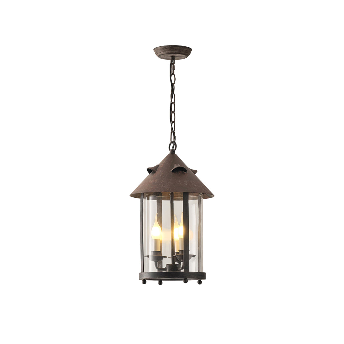 Tinduvyh Vintage Industrial Glas Laterne Pendelleuchte-Letslighting