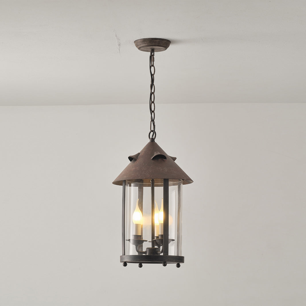 Tinduvyh Vintage Industrial Glas Laterne Pendelleuchte-Letslighting