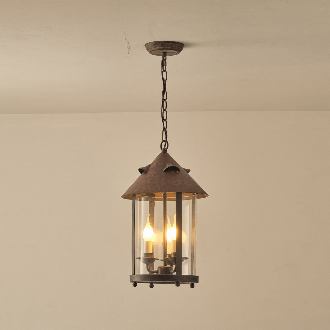 Tinduvyh Vintage Industrial Glas Laterne Pendelleuchte-Letslighting
