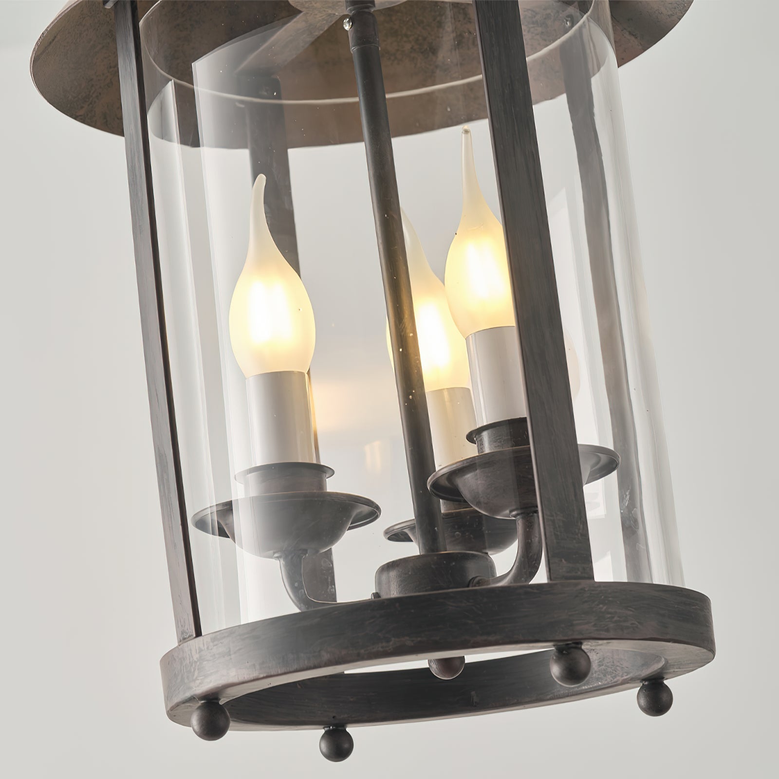Tinduvyh Vintage Industrial Glas Laterne Pendelleuchte-Letslighting